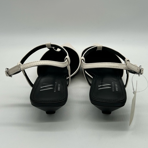 Worthington Rocky Cream Slingback Kitten Heels Size 8.5 Medium NWT - Picture 7 of 9